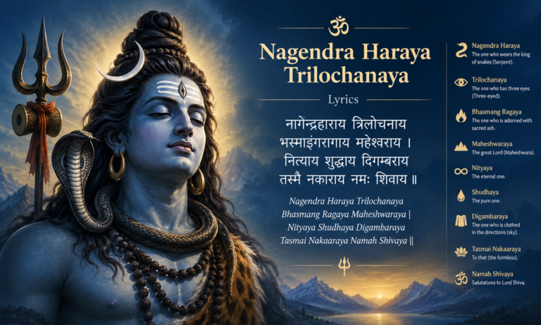 nagendra haraya trilochanaya lyrics